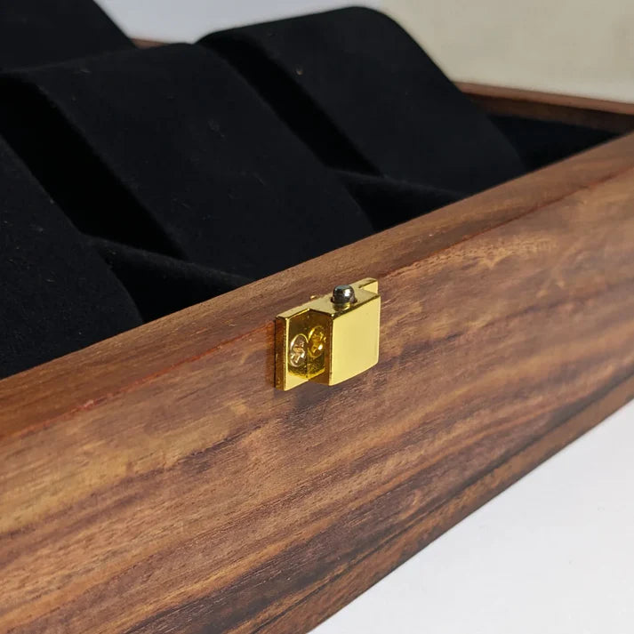 Classic Wooden Watch Box –  Stylish Timepiece Storage