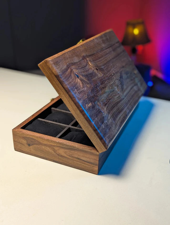 Classic Wooden Watch Box –  Stylish Timepiece Storage