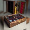 Sheesham Wood Watch Organizer – Premium Case with Glass or Wooden Lid